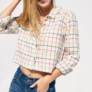 Pacsun Cropped Flannel Shirt